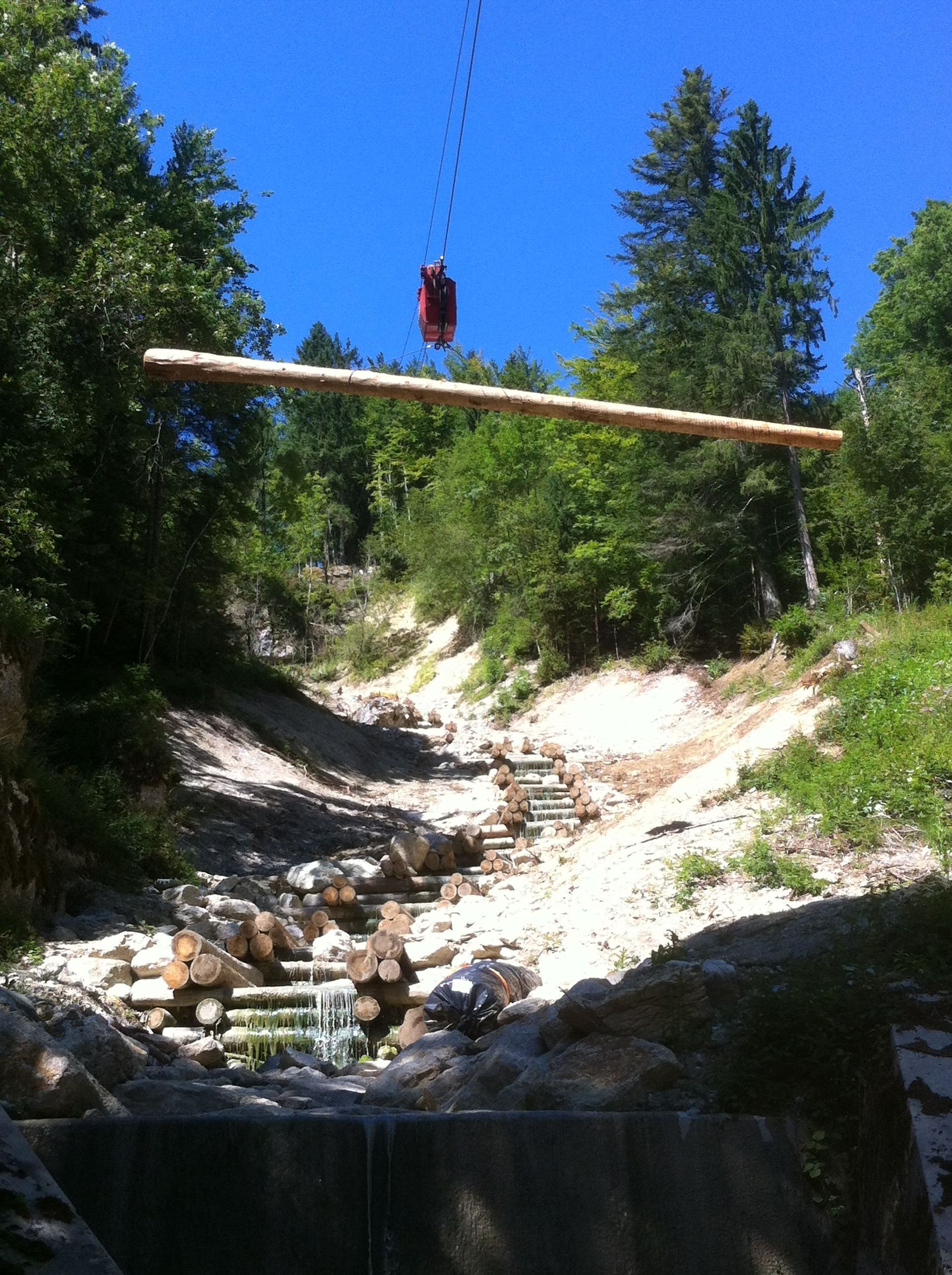 BG Câblage - construction barrage - Morlon