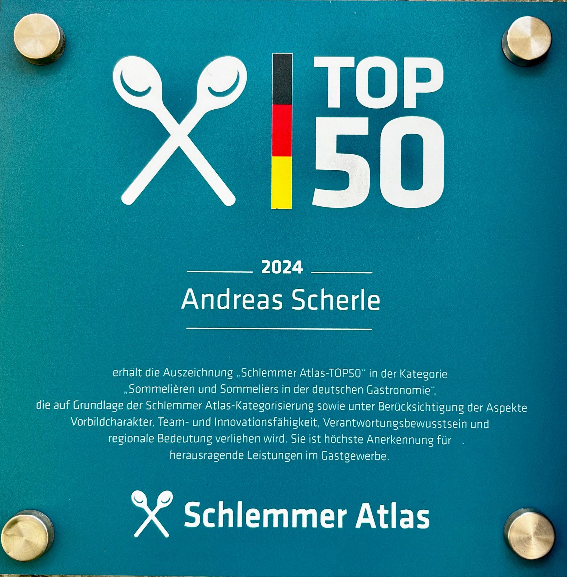 Top 50 Sommelier Deutschland, Andreas Scherle,Zur Weinsteige, Stuttgart