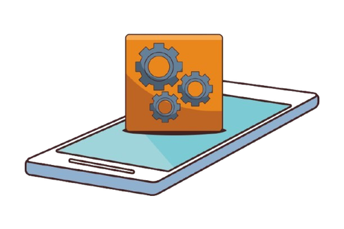 Una computadora portátil con un montón de iconos en ella.