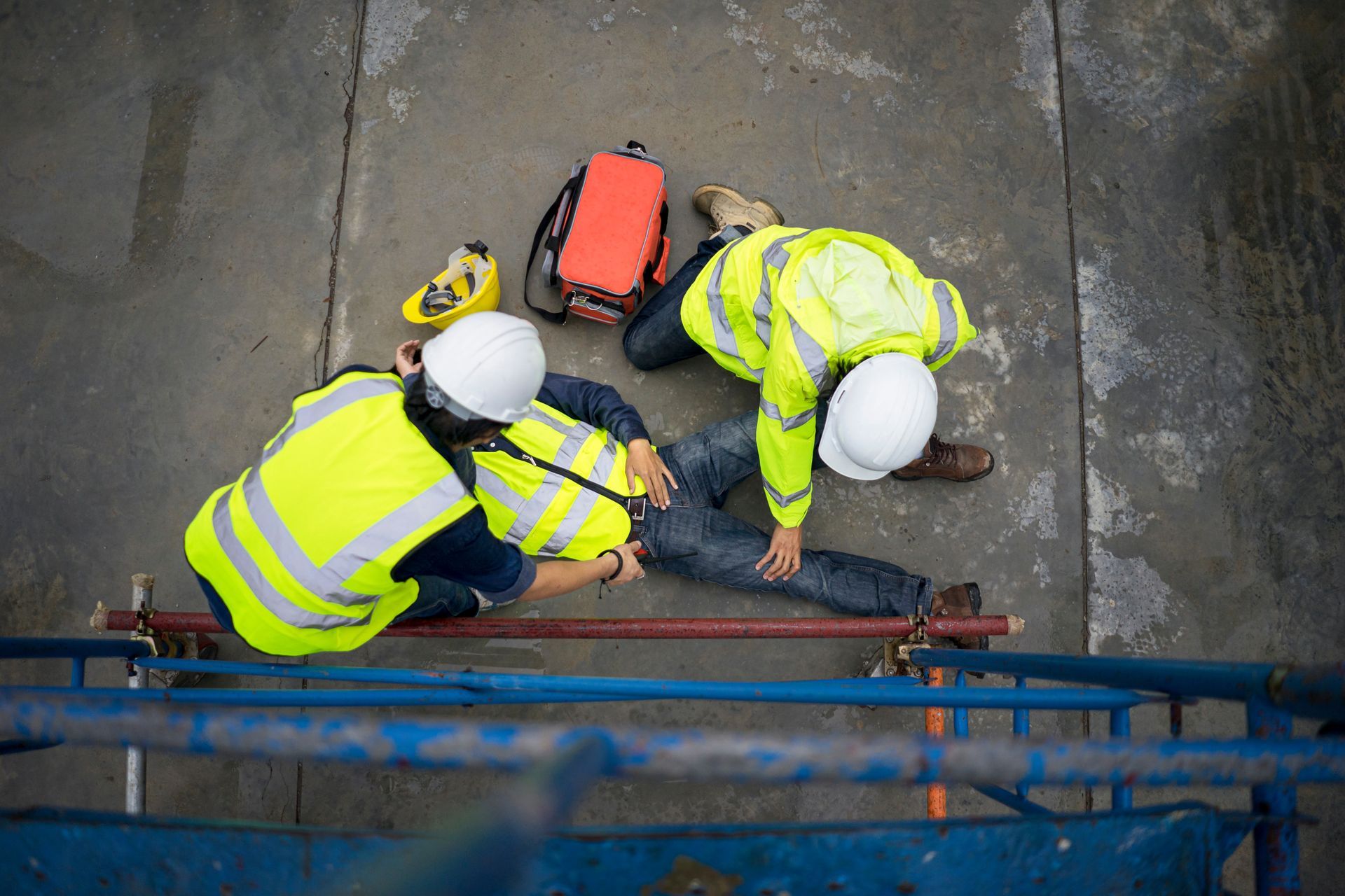 Chute d'un employé - Accident du travail à Brest
