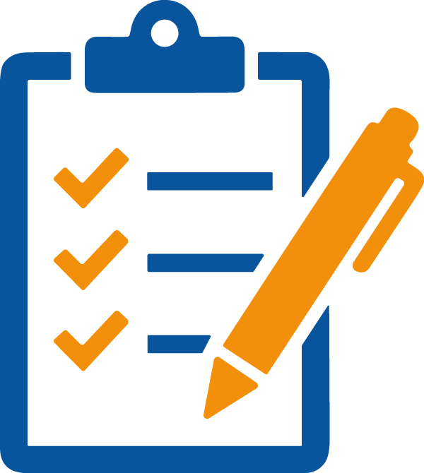 Icon, Klemmbrett mit Checklist