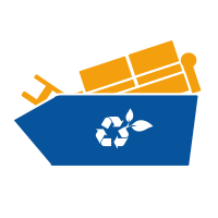 Icon, Sperrmüllcontainer mit Sperrmüll