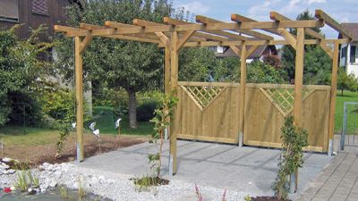 Pergola, Sichtschutz - Hediger Gartenbau GmbH - Jona