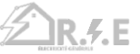 Un logo pour une entreprise appelée ree avec un éclair dessus.