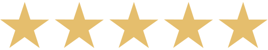 Una fila de estrellas doradas sobre un fondo blanco.