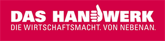 A red sign that says das handwerk die wirtschaftsmacht von nebenan
