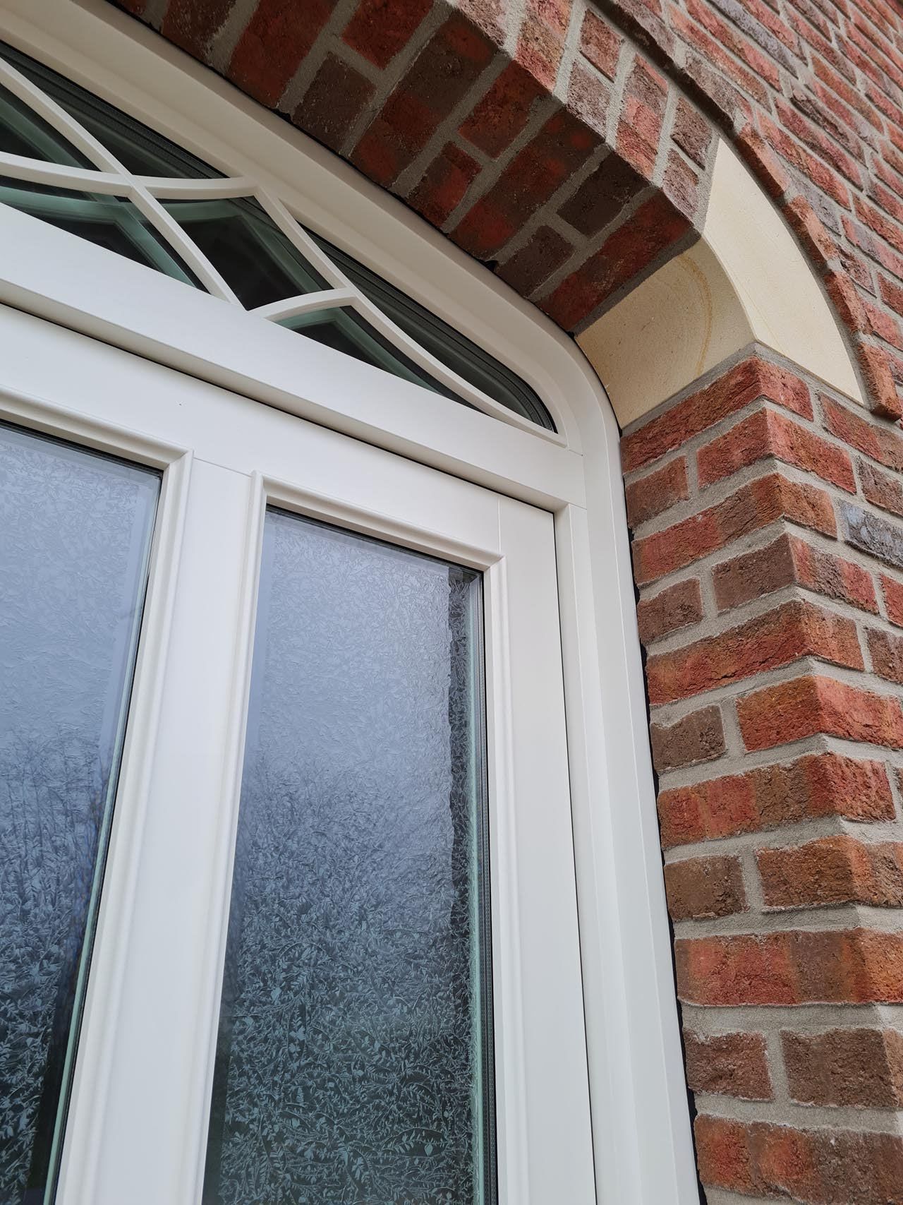 Haustür Glas-Fenster beim Eingangstür