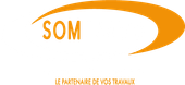 A logo for som le partenaire de vos travaux