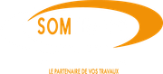 A logo for som le partenaire de vos travaux