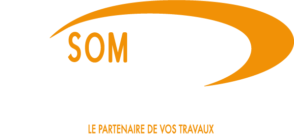 A logo for som le partenaire de vos travaux