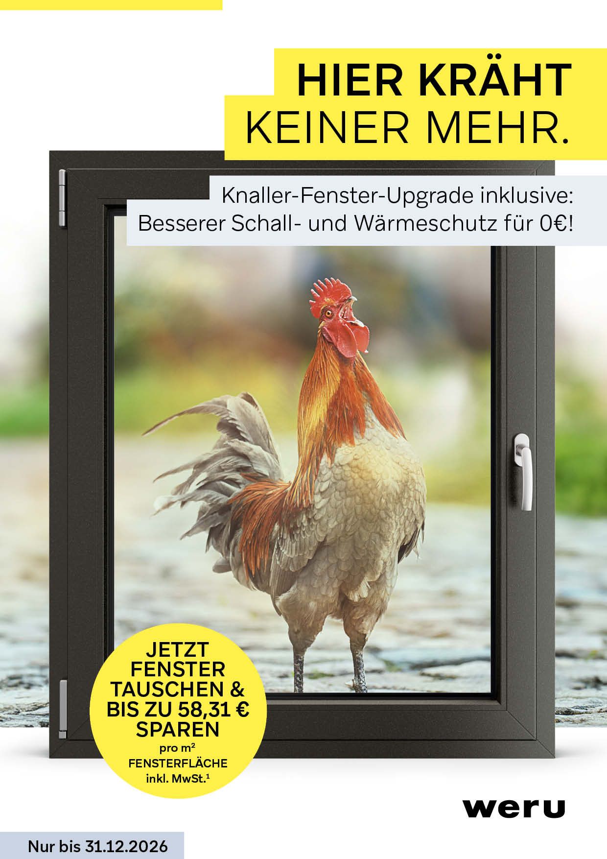 Eine Stellenanzeige mit lächelnden, unterschiedlichen Menschen; Text „Bewirb Dich jetzt!“ in Rot.