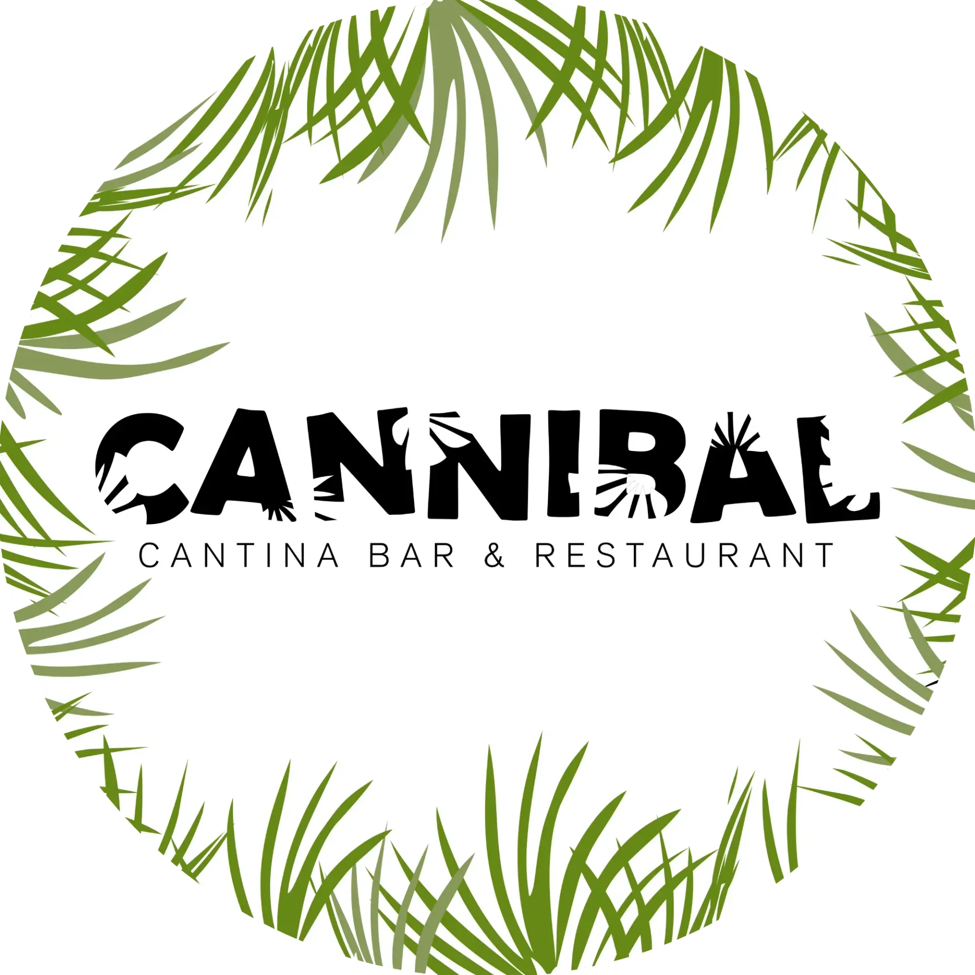 Es un logotipo para un bar cantina y restaurante.