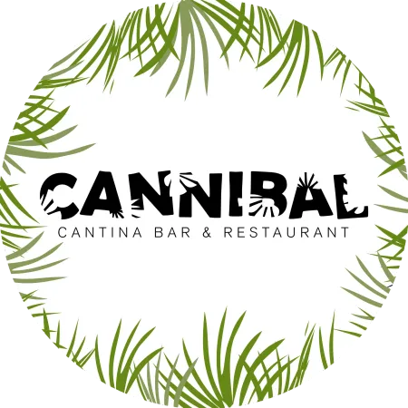 Es un logotipo para un bar cantina y restaurante.