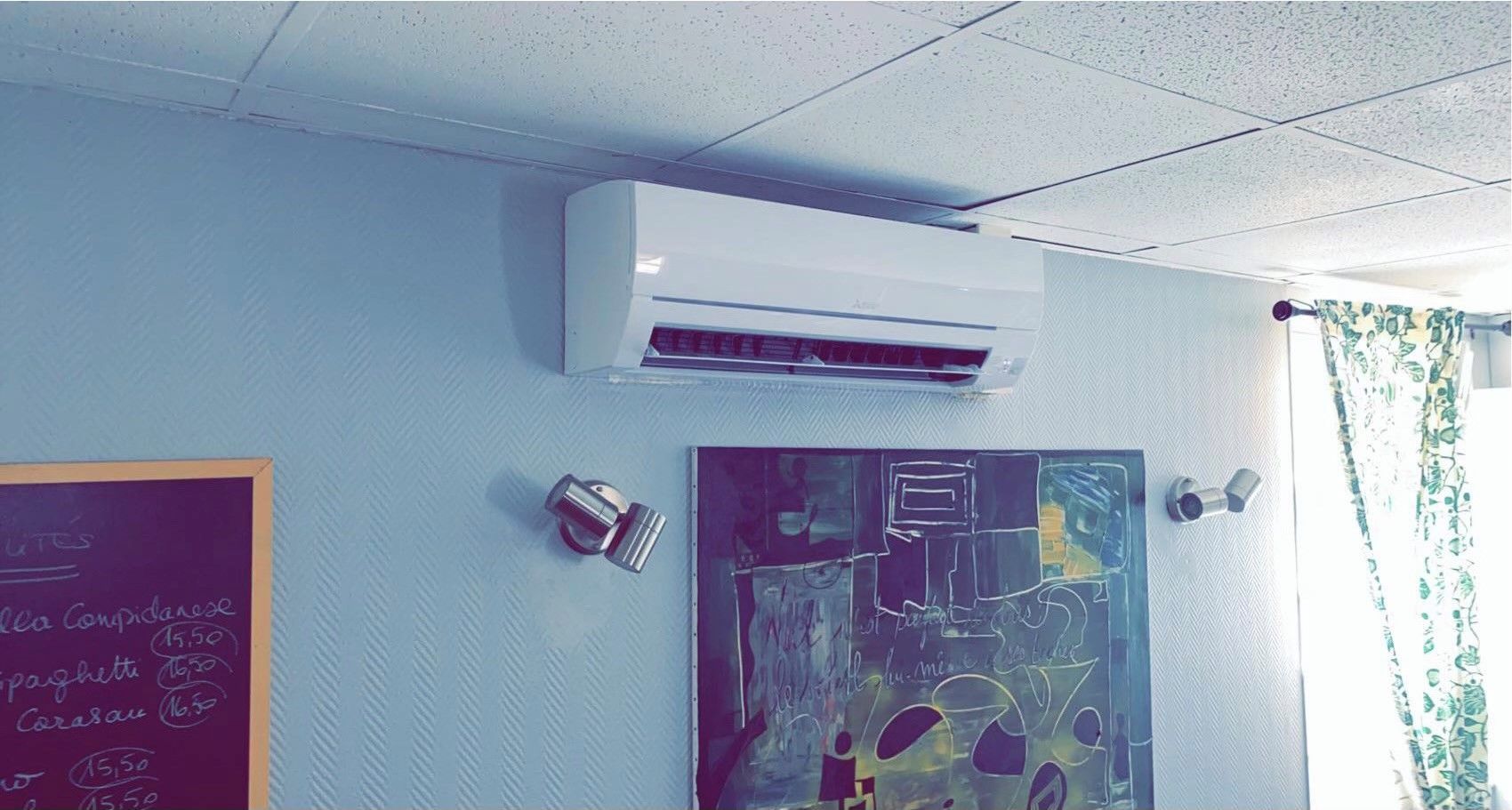 Climatisation réversible dans pièce de vie
