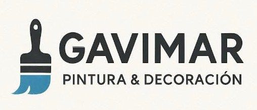 Logotipo de GAVIMAR Pintura y Decoraci&oacute;n con el icono de un pincel.