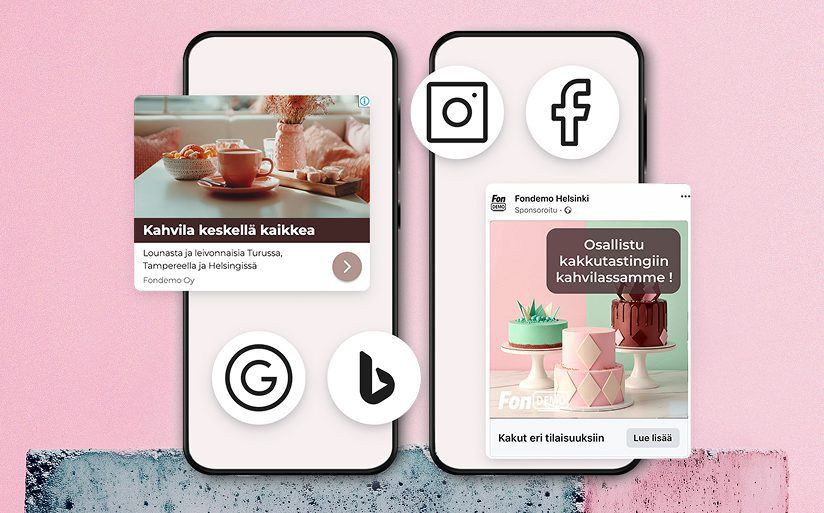 Mainnon esittely eri kanavavissa