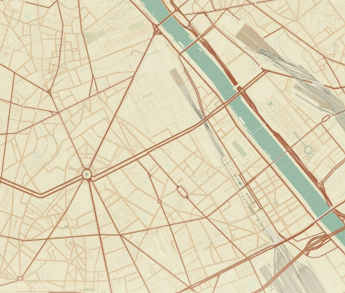 Carte de Paris 13e.
