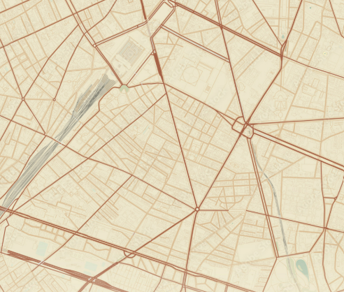 Carte de Paris 14e.