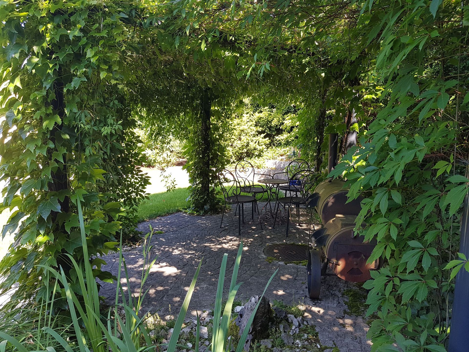 Pergola bewachsen - Lüthi Gartenbau GmbH