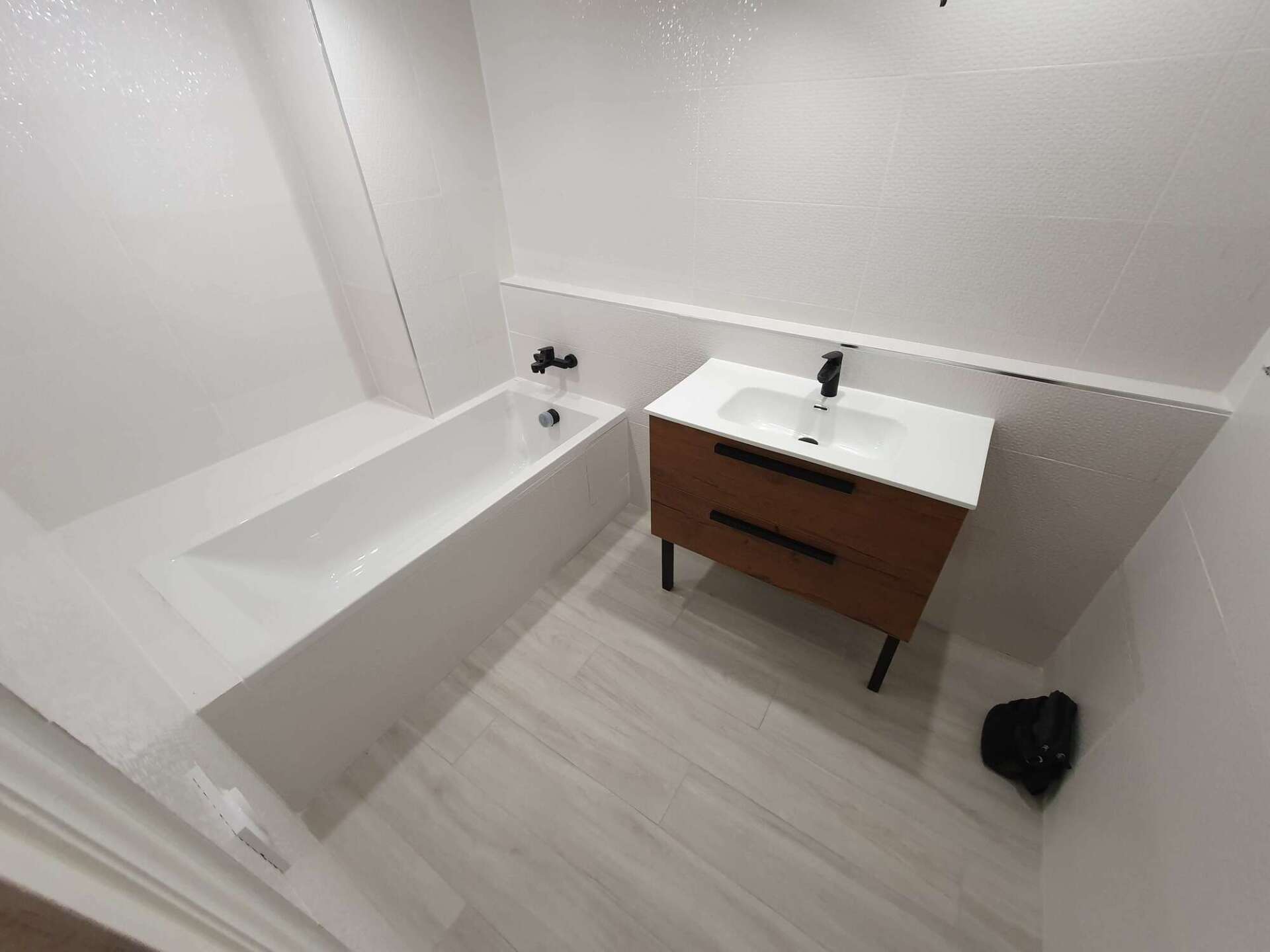 Salle de bains bien rénovée