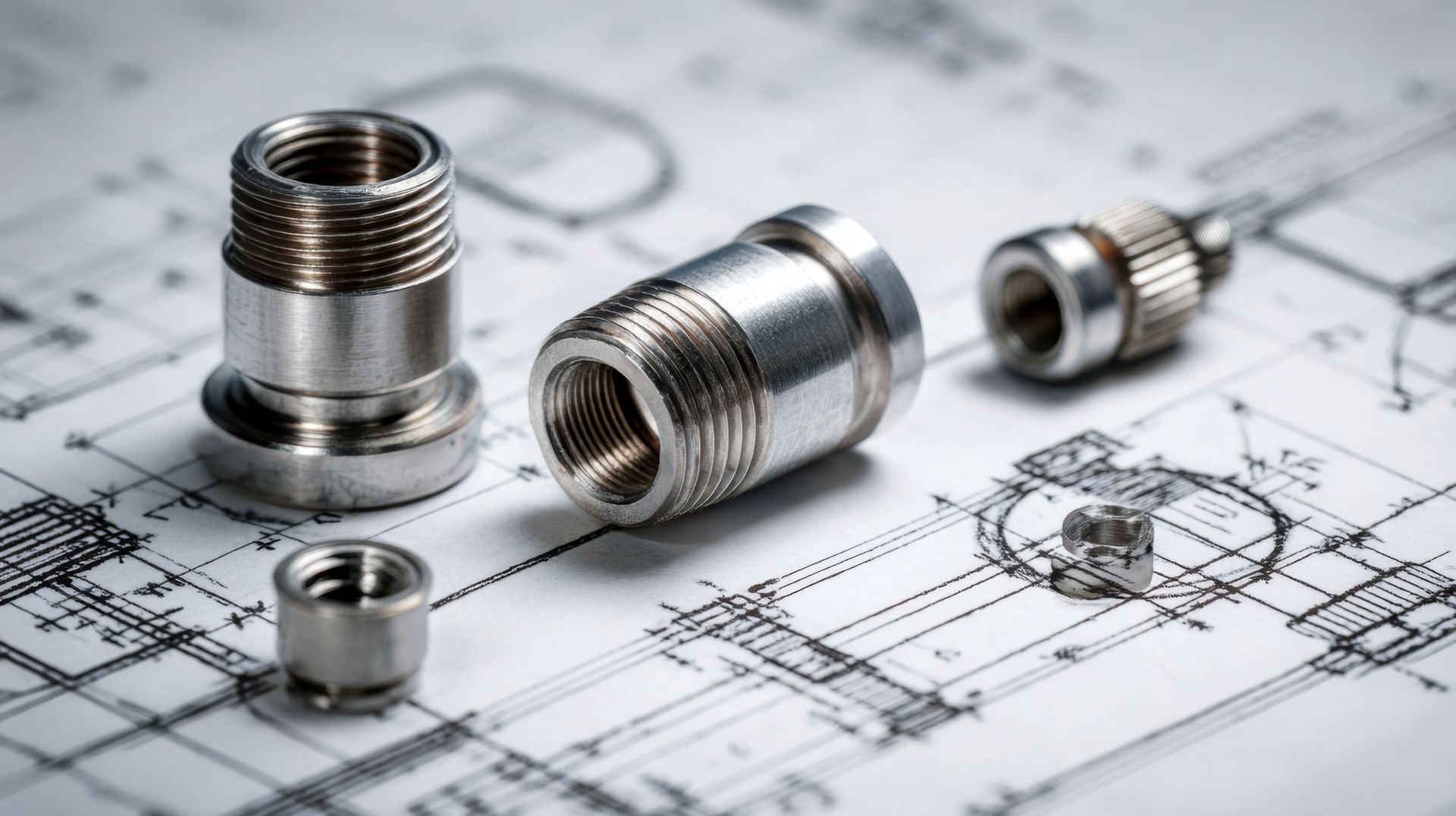 Person mit gelbem Schutzhelm und blauem Overall untersucht Maschinen in einer Fabrik und hält ein Klemmbrett in der Hand.