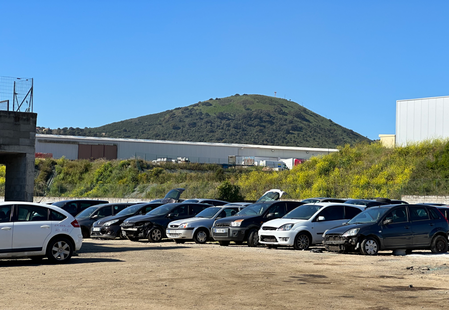 Voitures exposées à La Casse d’Ajaccio