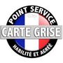 Logo carte grise Point service habilité et agrée