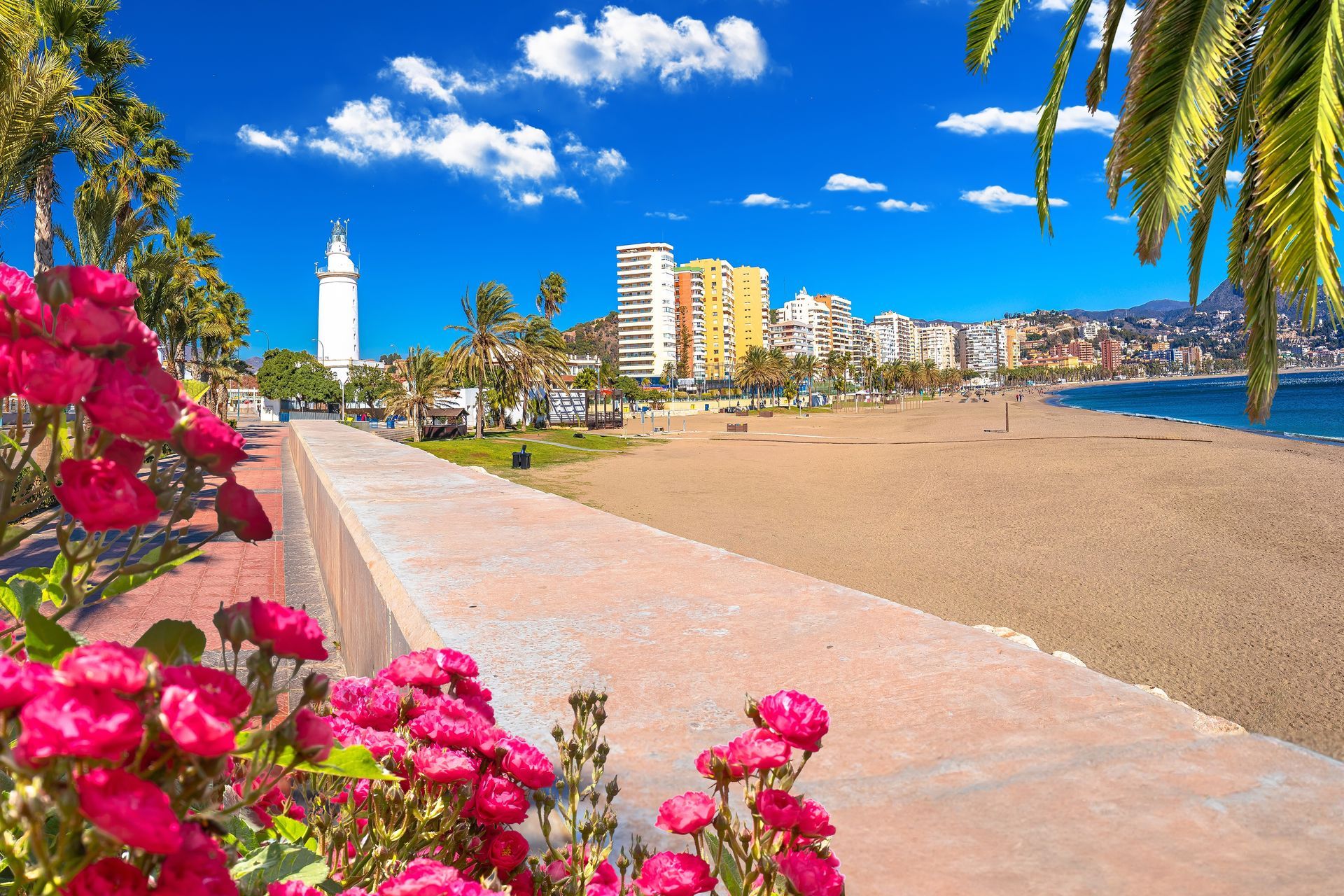imagen paseo de playa de Málaga
