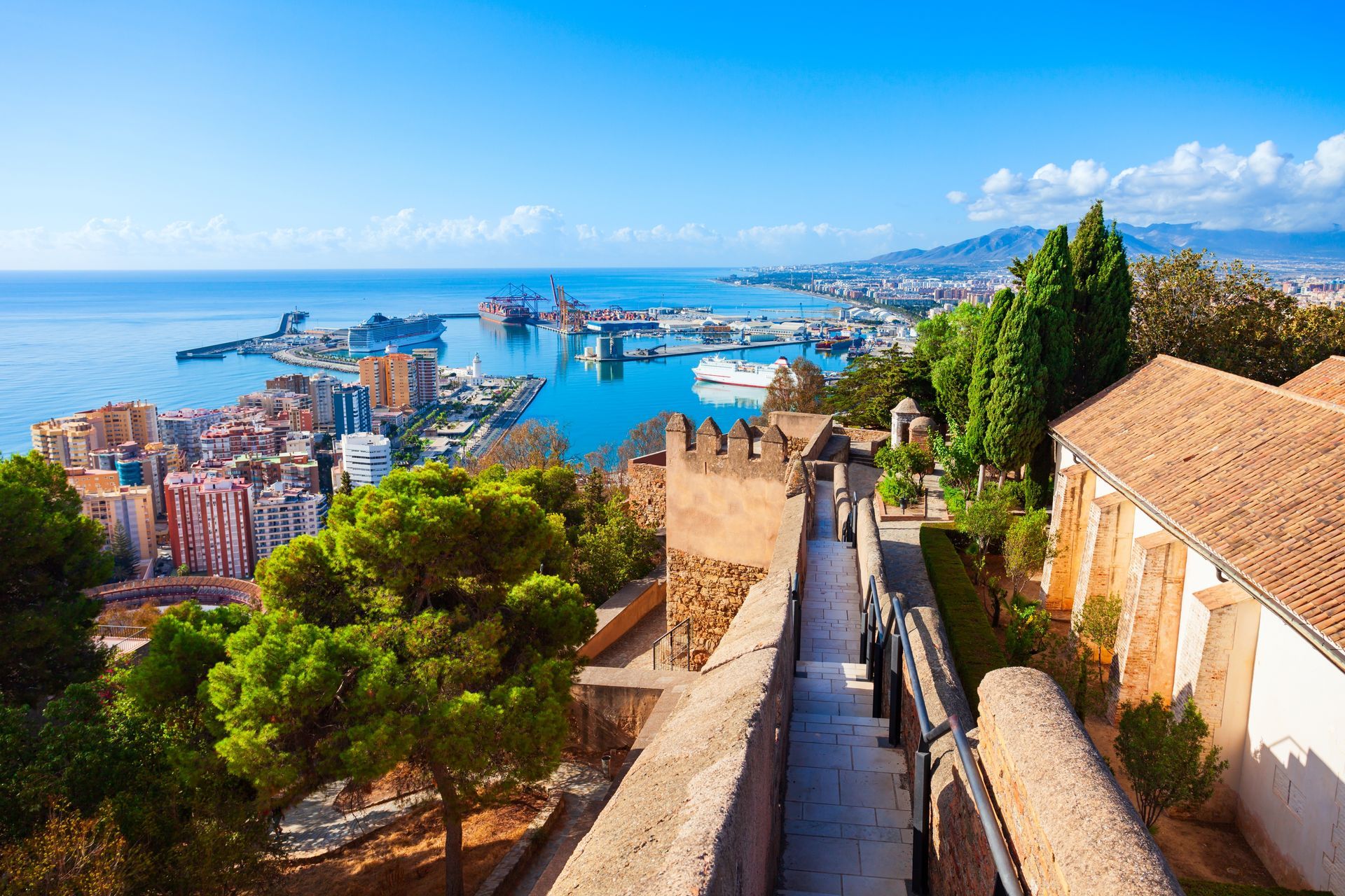 imagen panorámica de la ciudad de Málaga