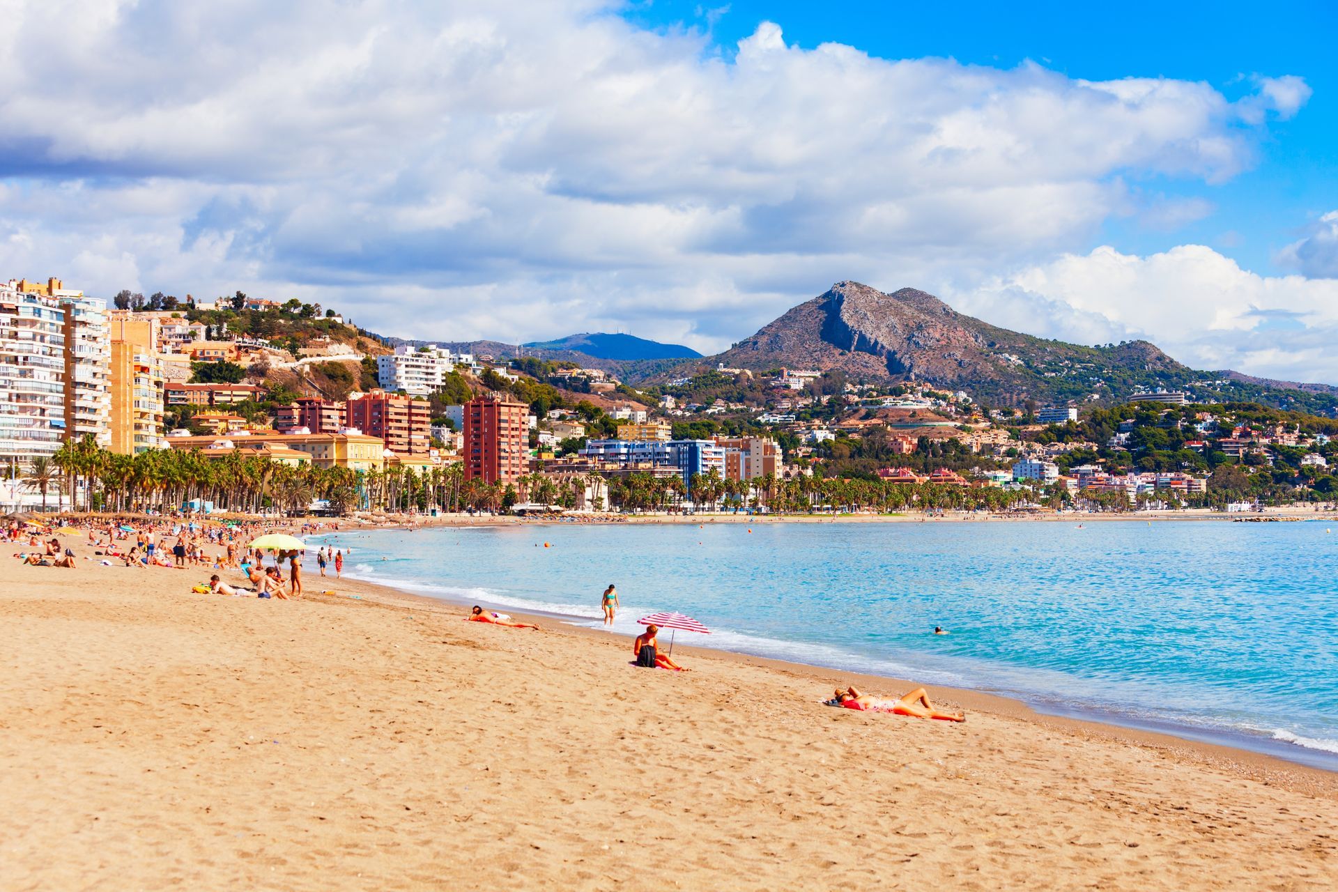 imagen playa de Málaga
