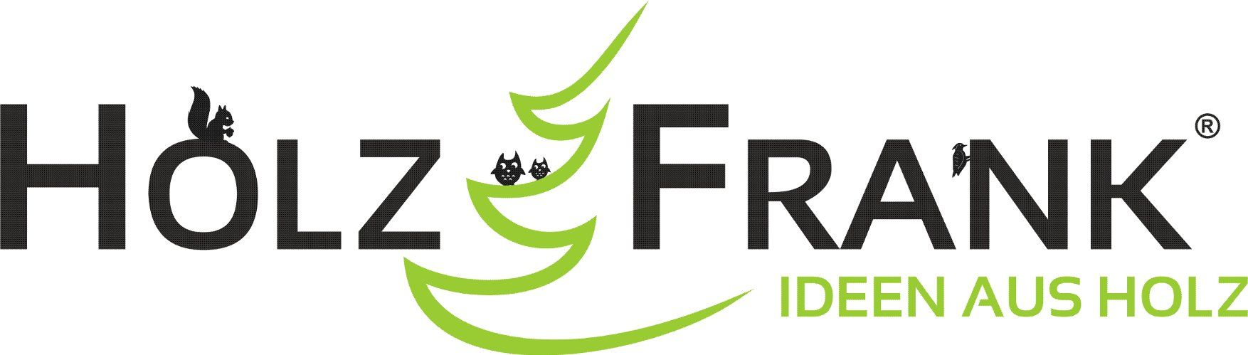 A logo for holz frank ideen aus holz