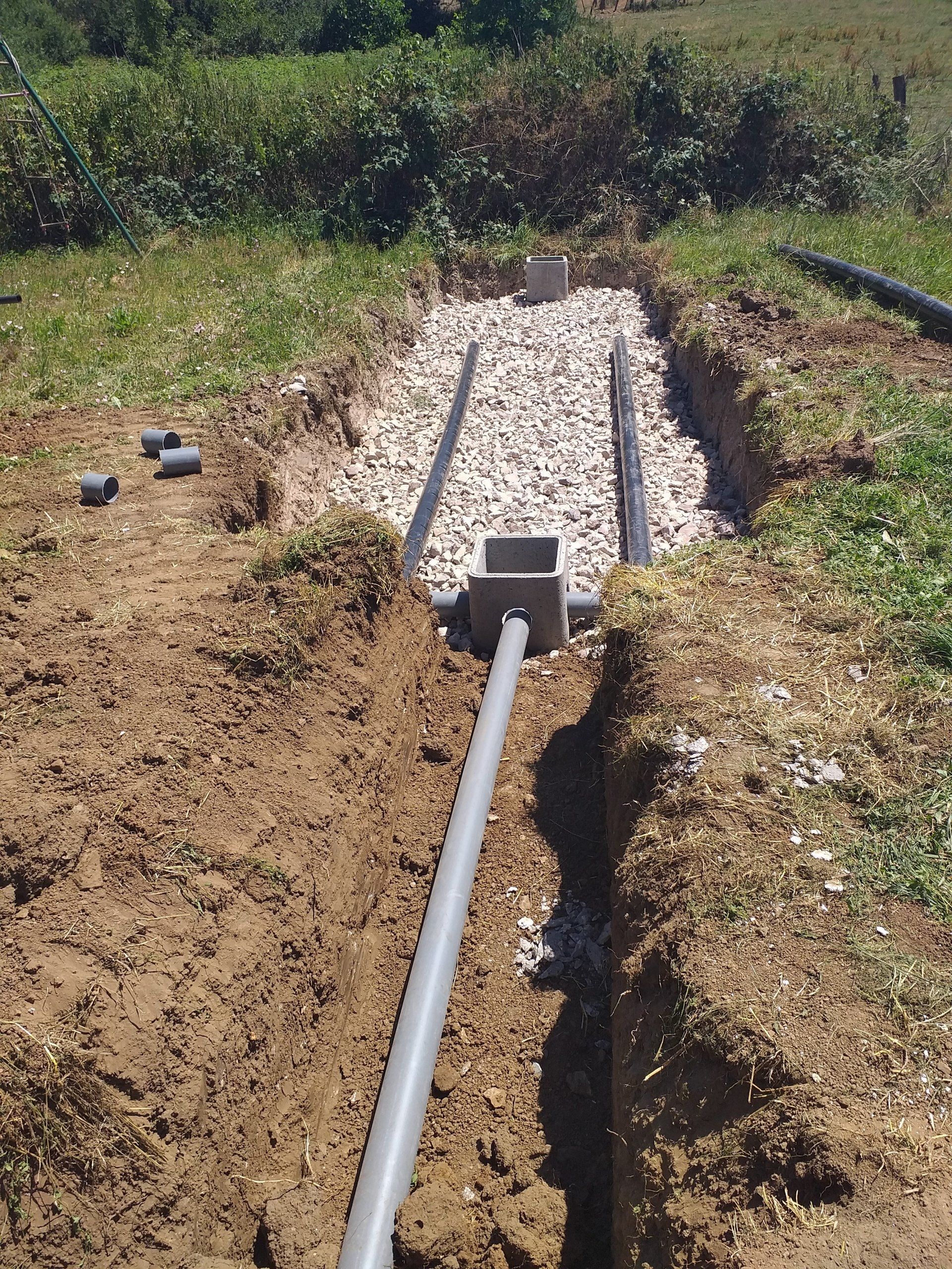 Mise en place d'un système d'assainissement