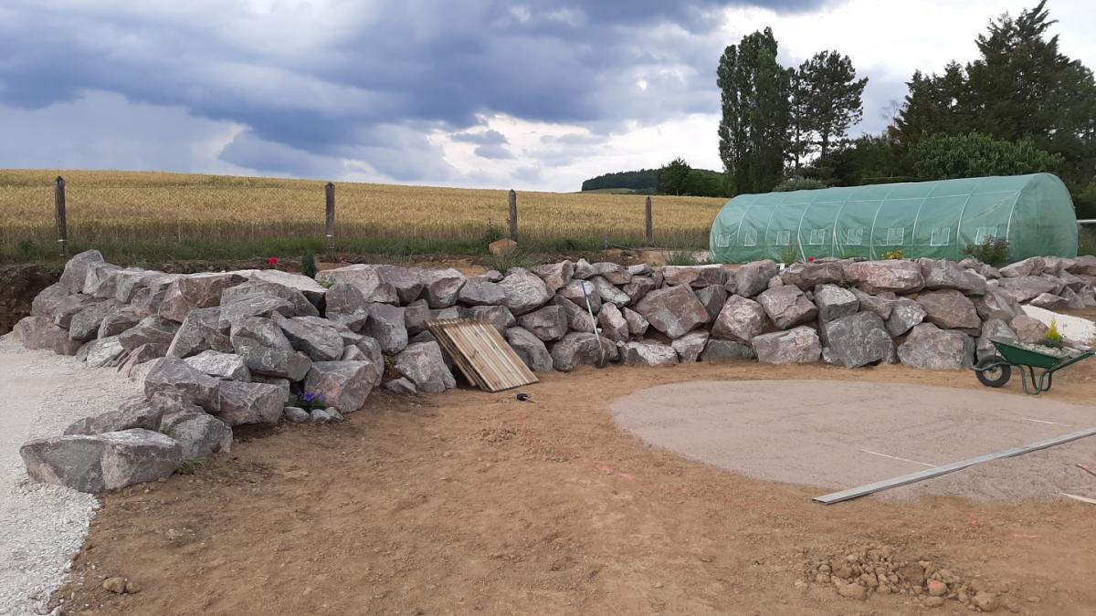 Terrassement en cours de réalisation