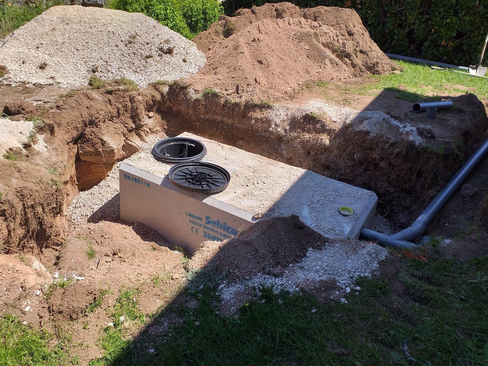 Fosse béton toutes eaux 3000 L