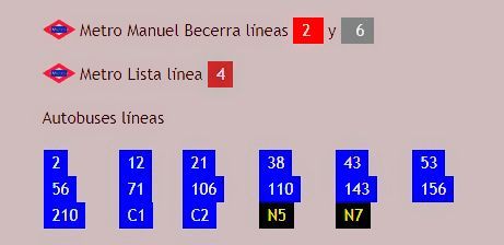A list of metro manuel becerra lineas and autobuses lineas