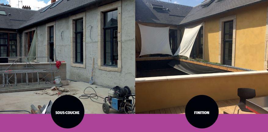 Travaux de rénovation de façades