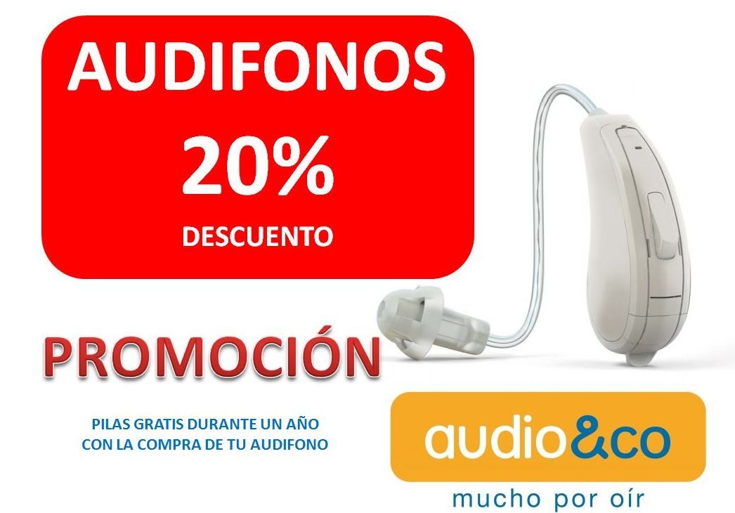 Y SI COMPRAS UN AUDÍFONO 20 % DE DESCUENTO