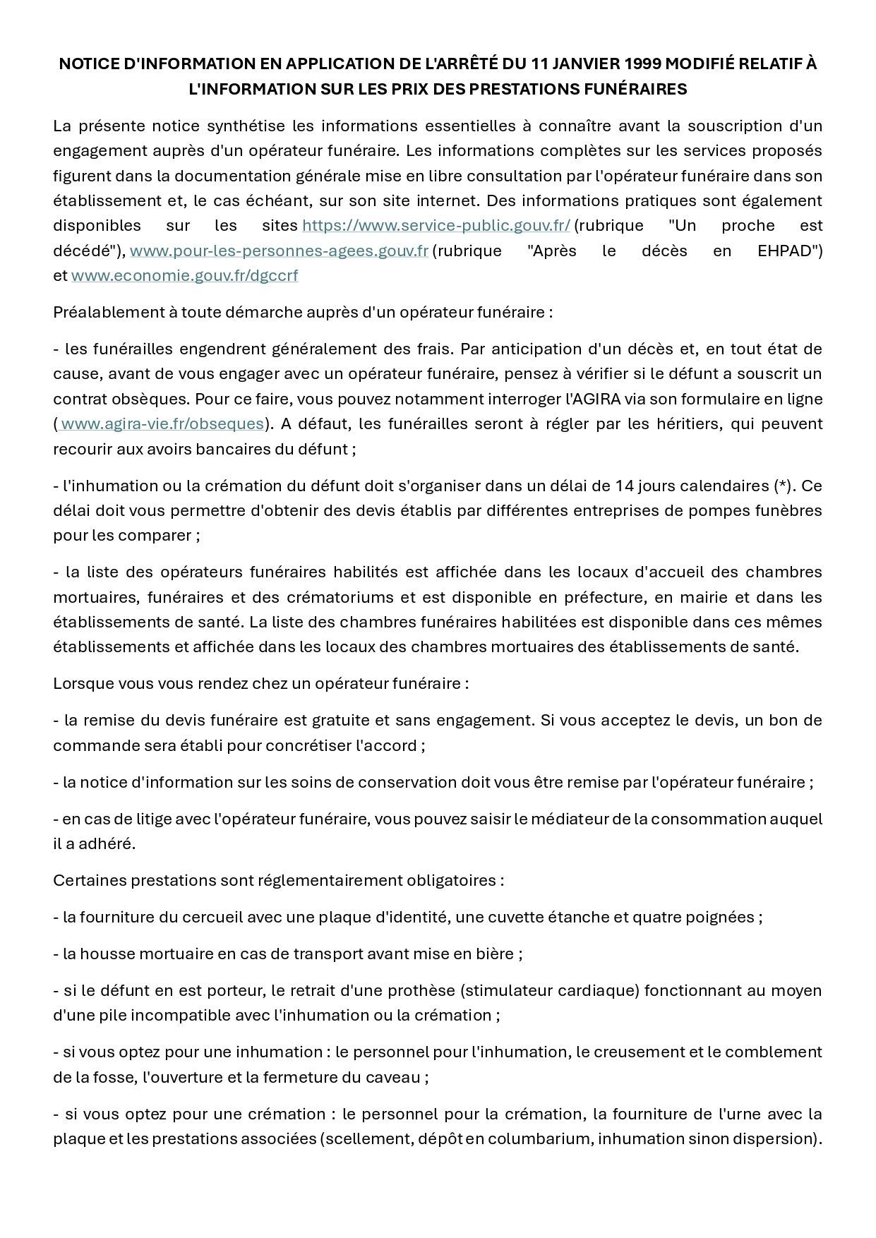 Notice d'information page 1