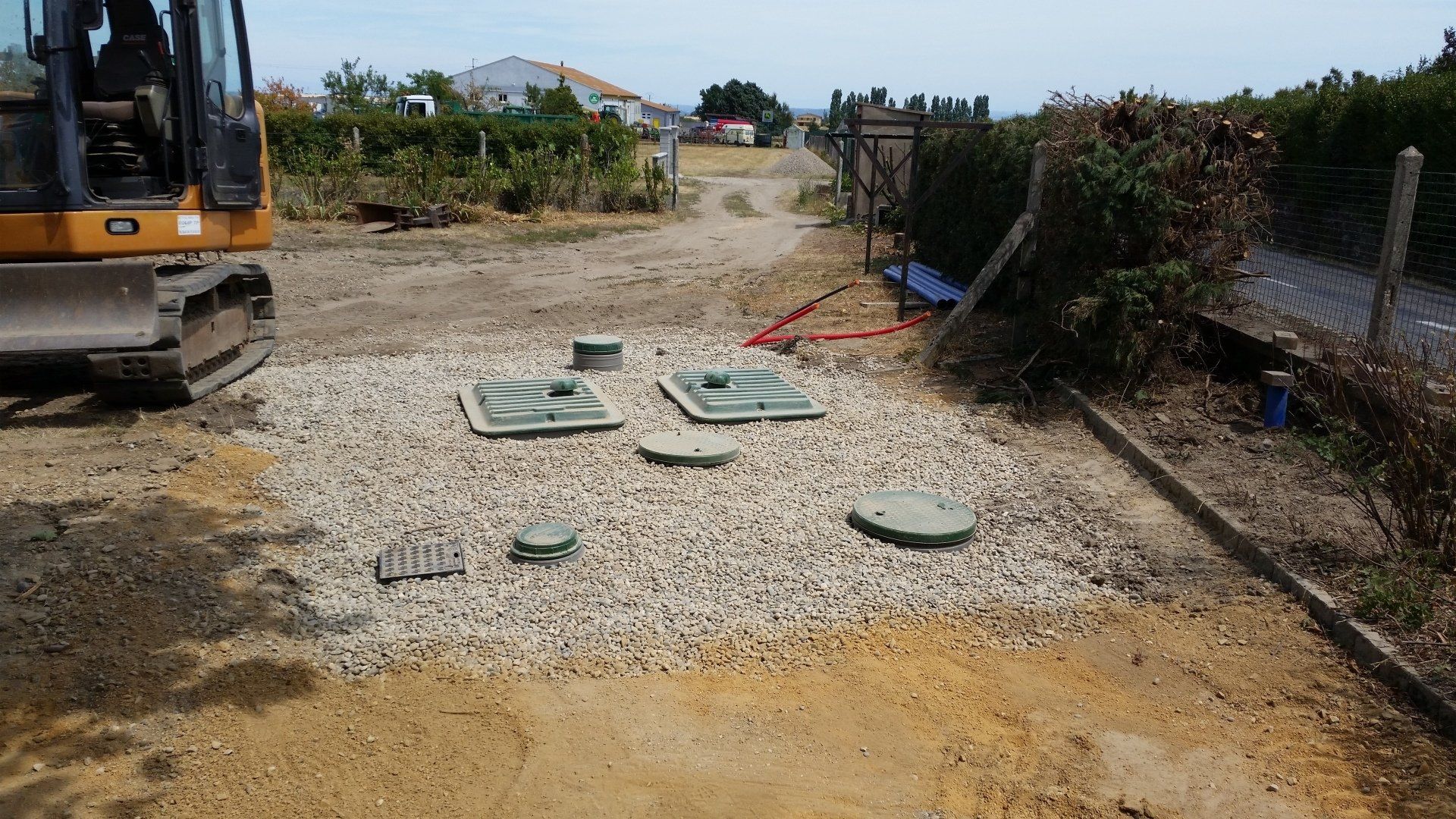 Mise en place de station autonome compact après