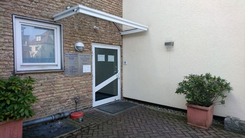 Eingang der Praxis