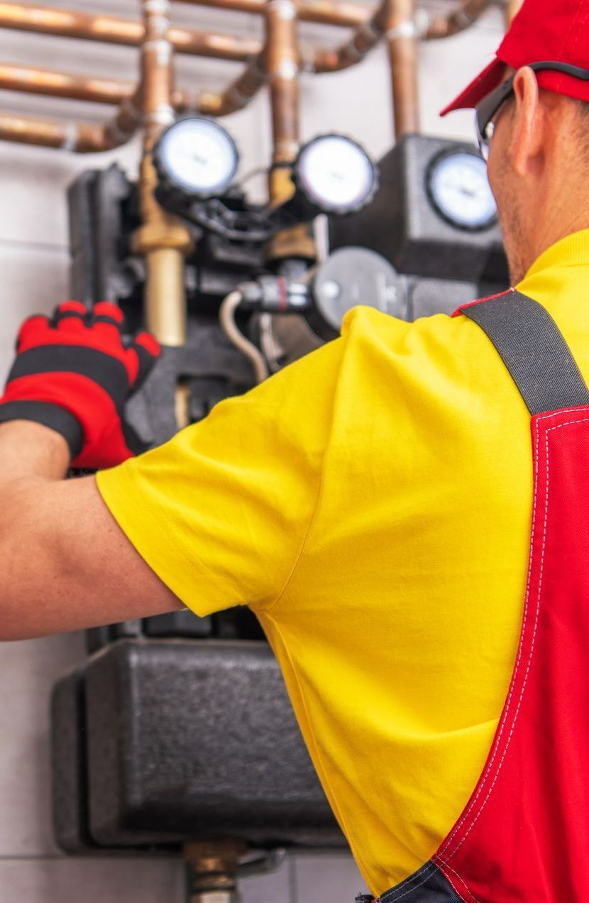 Un ouvrier intervenant sur un réseau de gaz