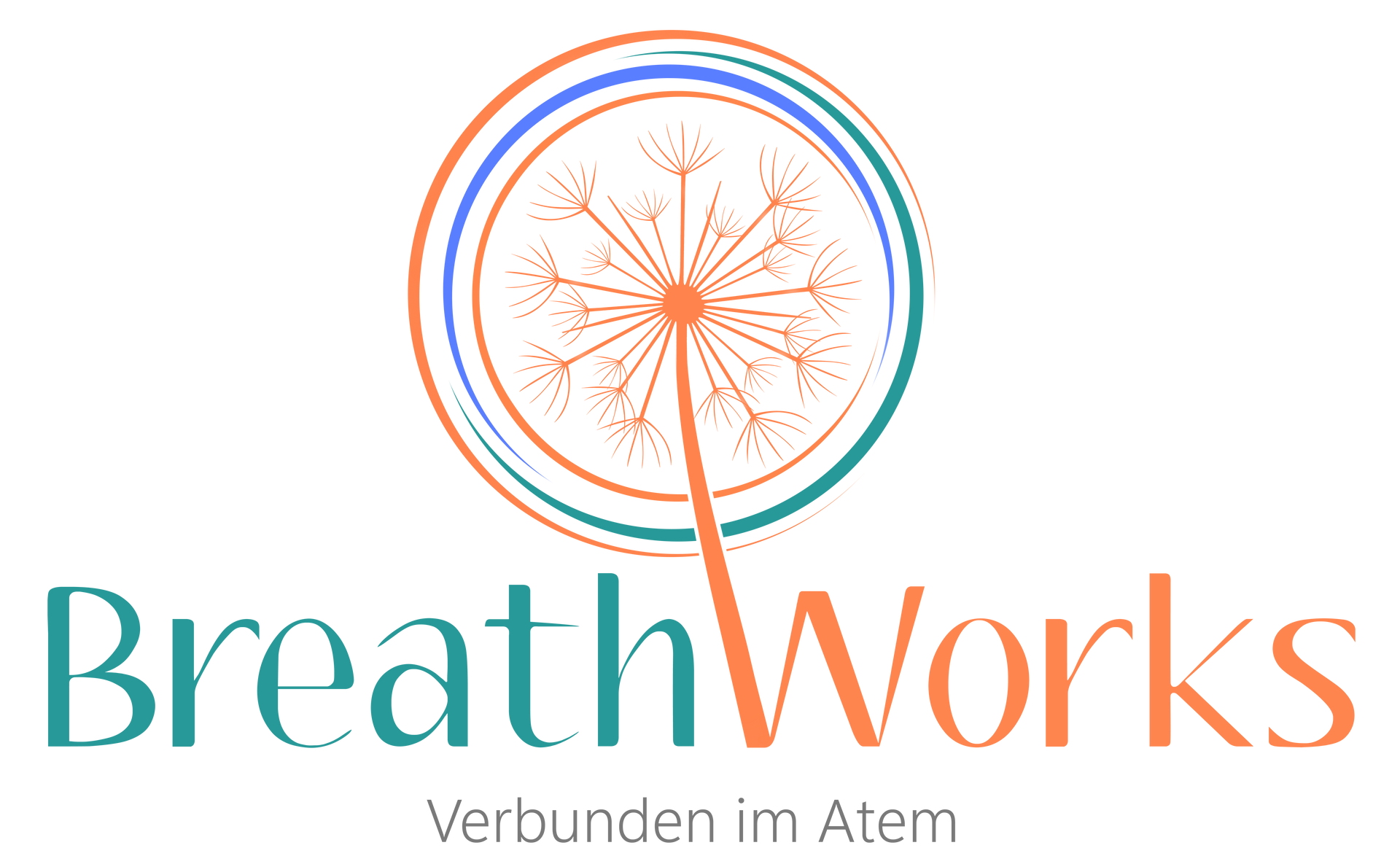 Das Logo von Breathworks zeigt einen Löwenzahn in einem Kreis.