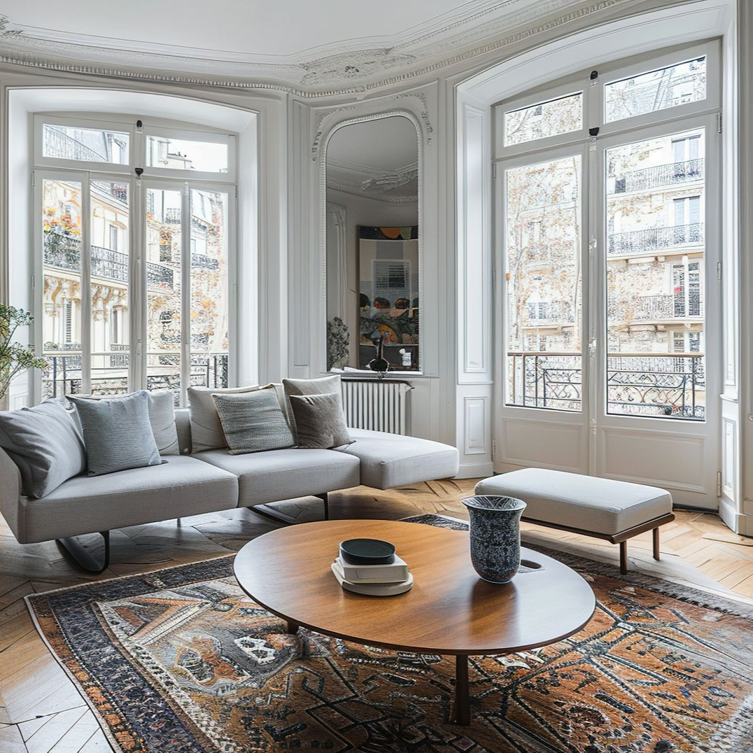 Deux grandes portes-fenêtes