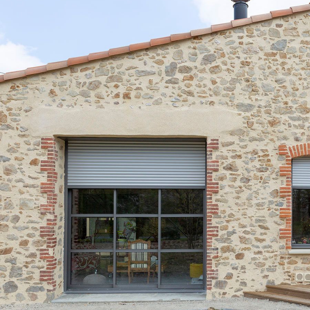 Volet roulant sur baie vitrée