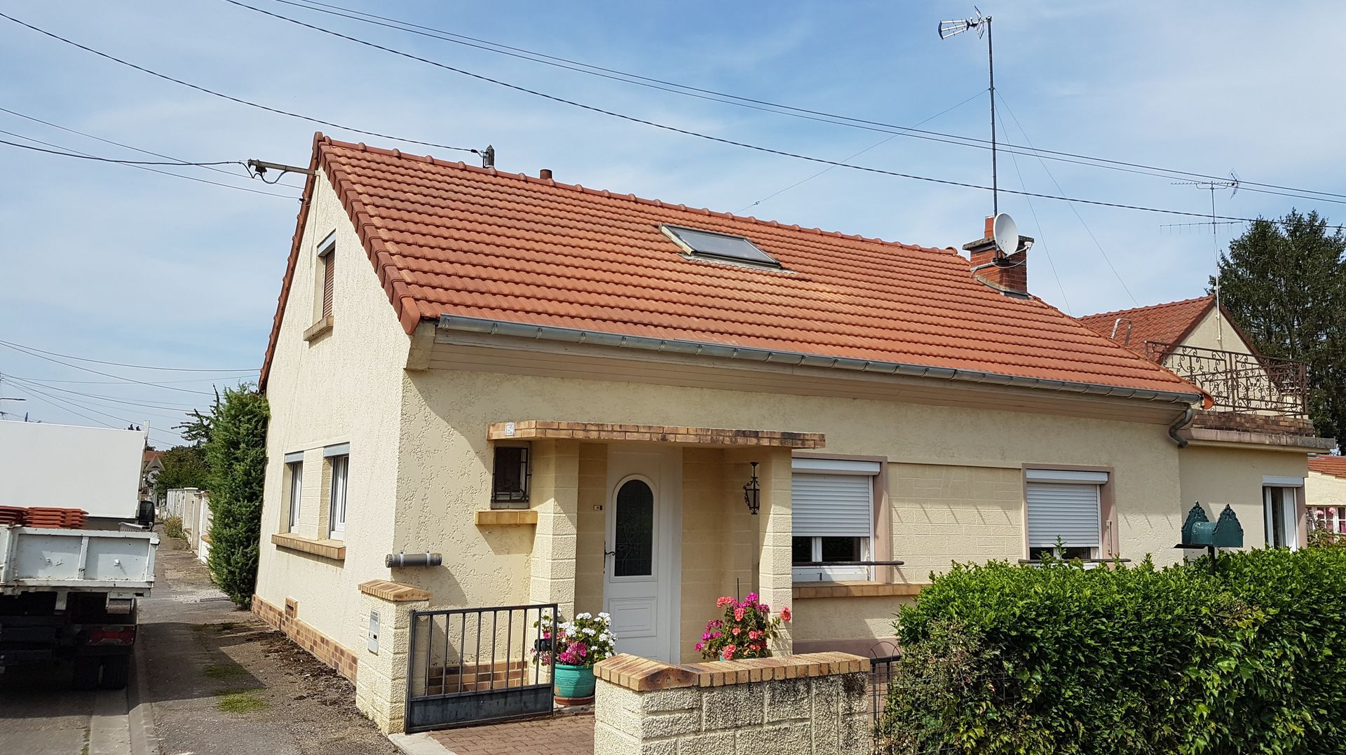 Toiture après nettoyage.