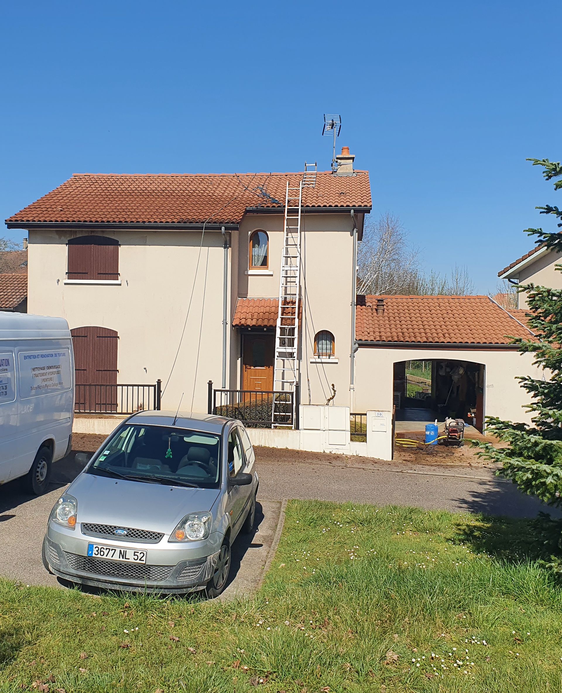 Rénovation de toit en tuile.