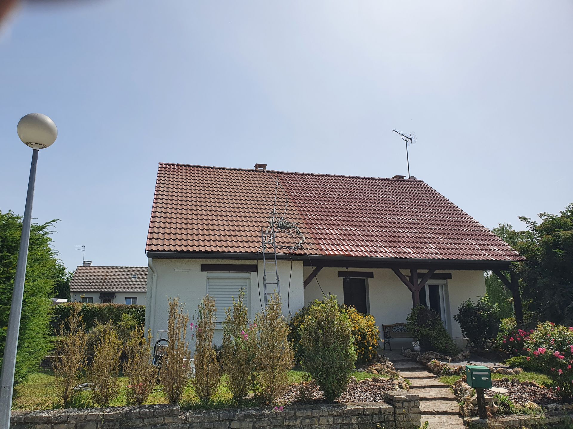 Toit avant démoussage.