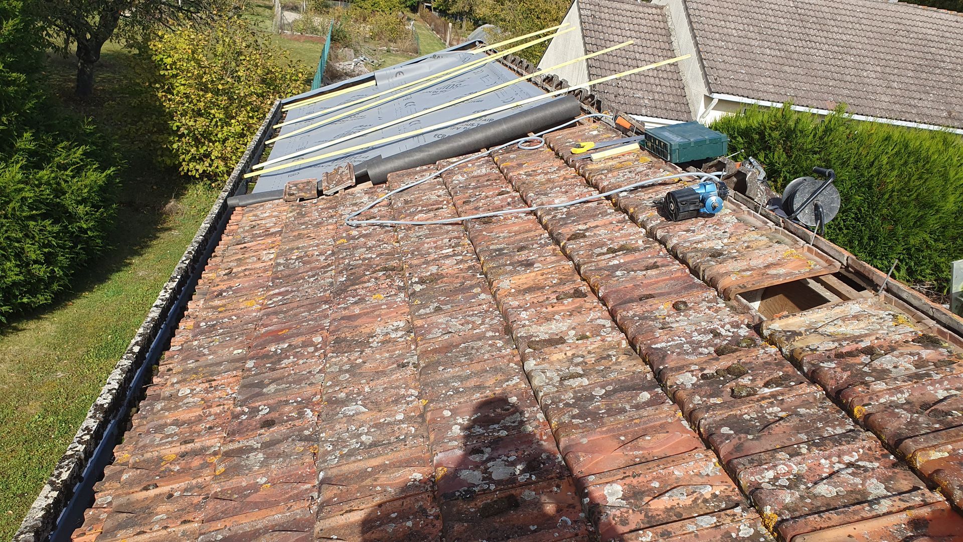 Réfection de couverture.