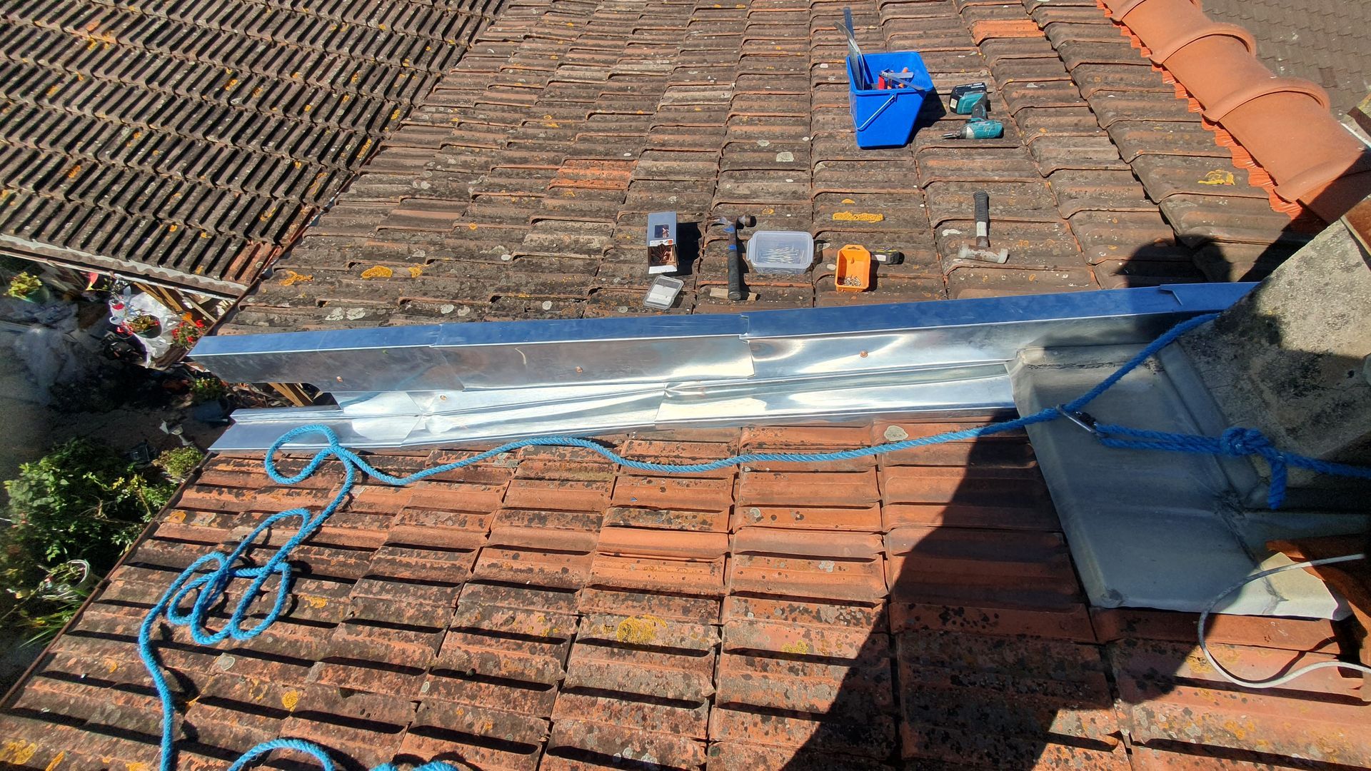 Travaux de zinguerie.