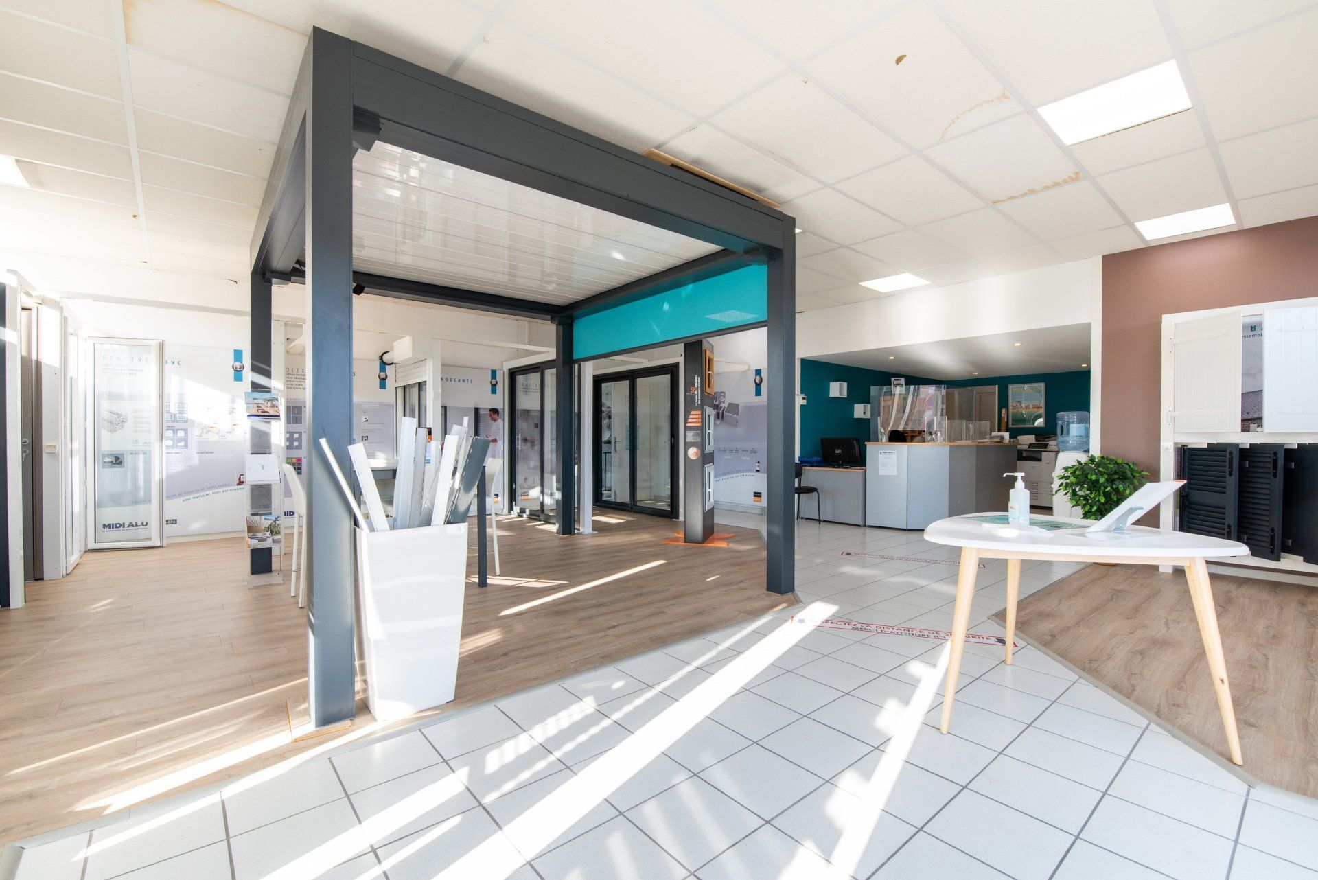 Pergola de plus près